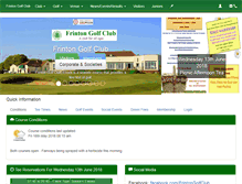 Tablet Screenshot of frintongolfclub.com